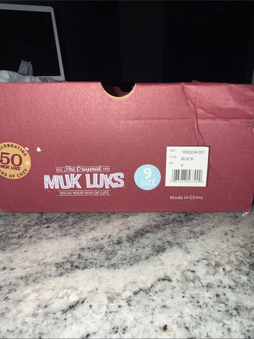Muk Luks smooth black